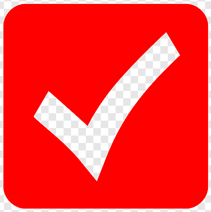 Check Mark Red Done